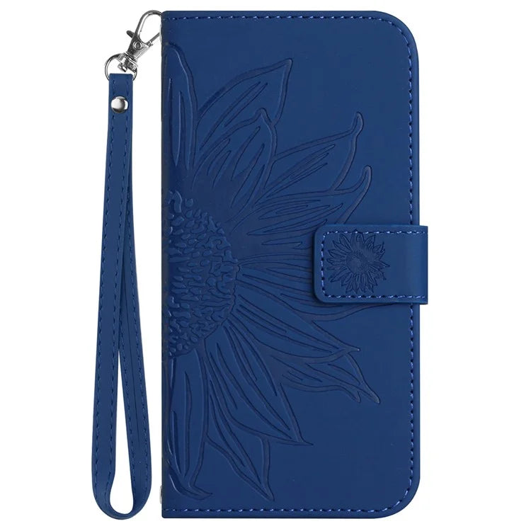HT04 For Xiaomi 14 Ultra Case Sunflower Pattern Skin-touch Leather Phone Wallet Cover
