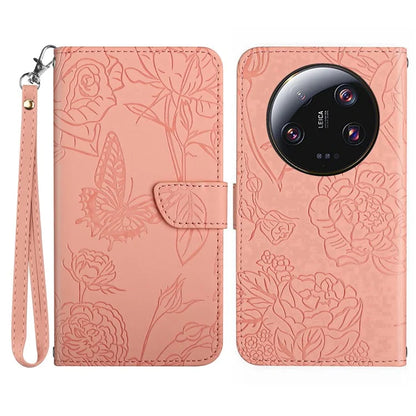 HT03 For Xiaomi 14 Ultra Leather Case Skin-touch Flip Stand Cell Phone Cover
