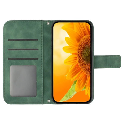 HT04 For Xiaomi 14 Ultra Case Sunflower Flip Leather Phone Cover with Shoulder Strap
