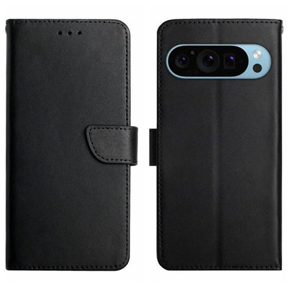 HT02 For Google Pixel 9 Pro Case Genuine Cow Leather Phone Cover Nappa Texture