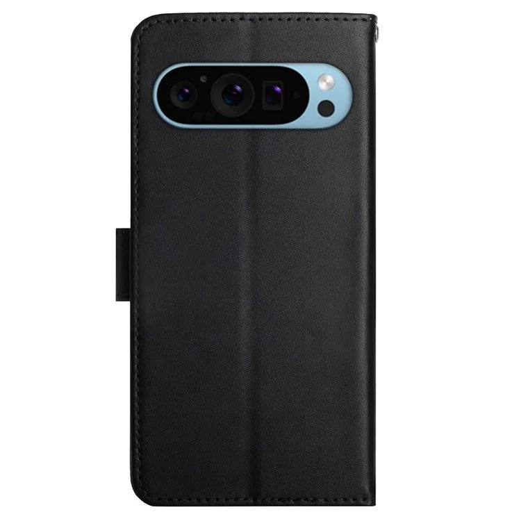 HT02 For Google Pixel 9 Pro Case Genuine Cow Leather Phone Cover Nappa Texture