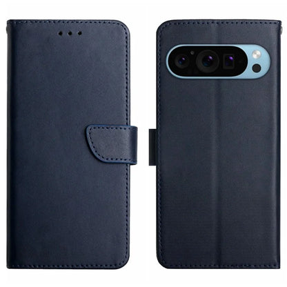 HT02 For Google Pixel 9 Pro Case Genuine Cow Leather Phone Cover Nappa Texture