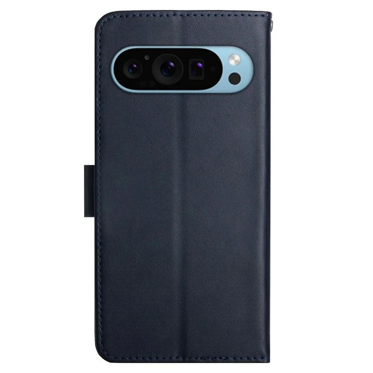HT02 For Google Pixel 9 Pro Case Genuine Cow Leather Phone Cover Nappa Texture