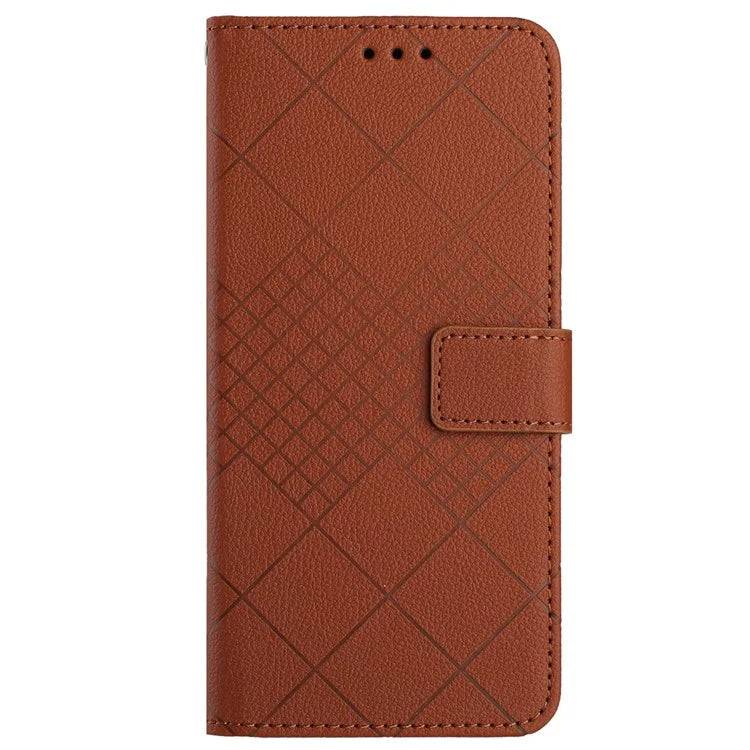 HT06 For Google Pixel 9 Pro Case PU Leather Rhombus Pattern Wallet Phone Cover