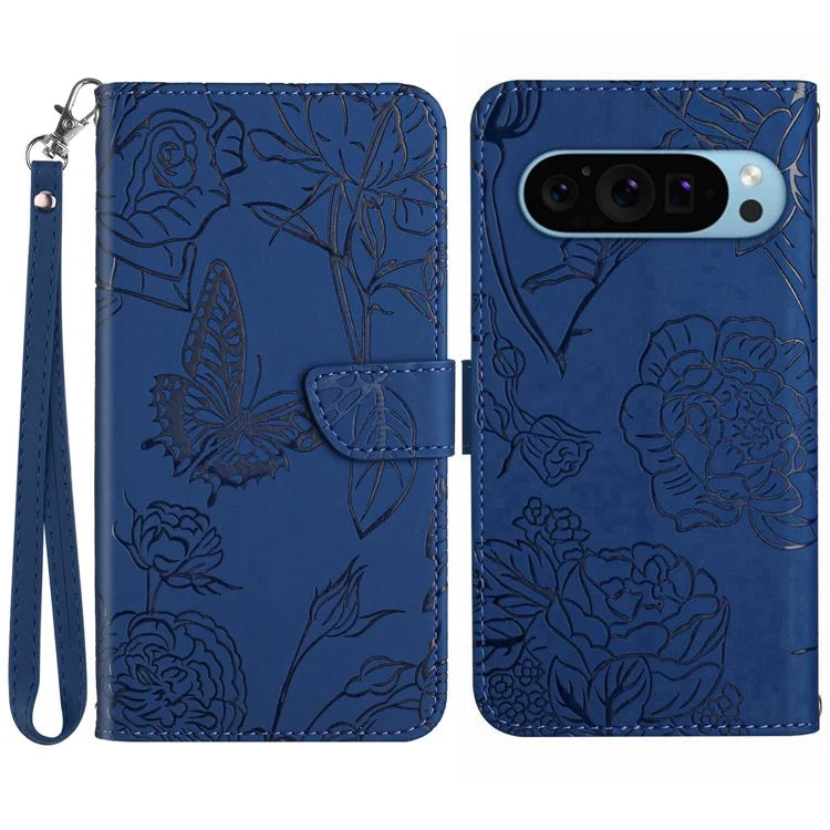 HT03 For Google Pixel 9 Pro Case Flip Stand View Skin-touch Leather Phone Cover