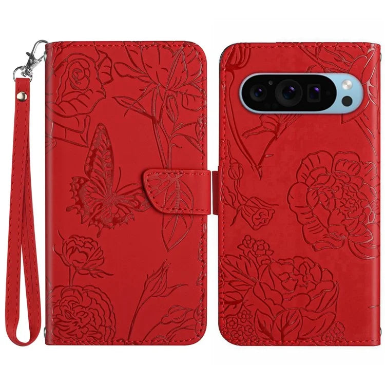 HT03 For Google Pixel 9 Pro Case Flip Stand View Skin-touch Leather Phone Cover