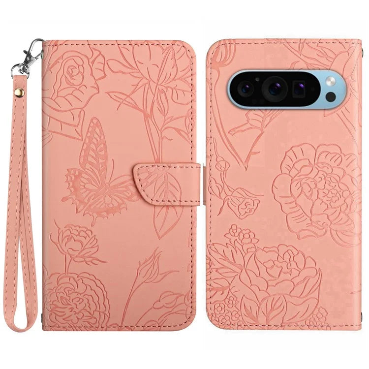HT03 For Google Pixel 9 Pro Case Flip Stand View Skin-touch Leather Phone Cover