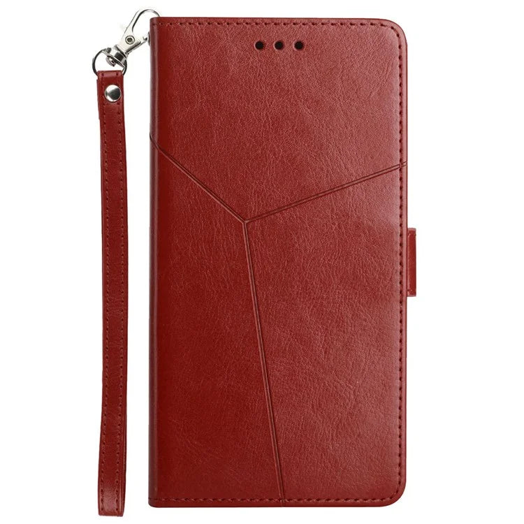 HT01 For Google Pixel 9 Pro Case Wallet PU Leather Stand Phone Cover with Strap