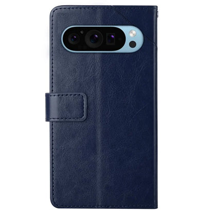 HT01 For Google Pixel 9 Pro Case Wallet PU Leather Stand Phone Cover with Strap