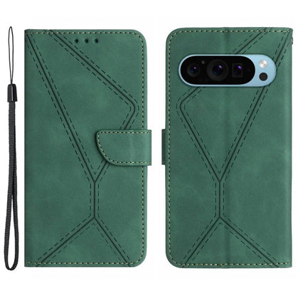 HT05 For Google Pixel 9 Pro Wallet Case PU Leather Stand Flip Phone Cover