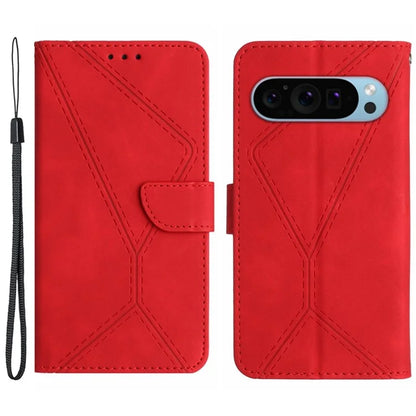 HT05 For Google Pixel 9 Pro Wallet Case PU Leather Stand Flip Phone Cover