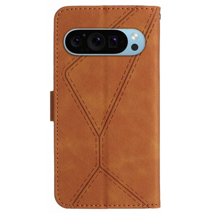 HT05 For Google Pixel 9 Pro Wallet Case PU Leather Stand Flip Phone Cover