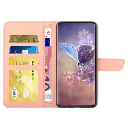 HT03 For Google Pixel 9 Pro Case Flower Imprinted Leather Skin-touch Phone Cover