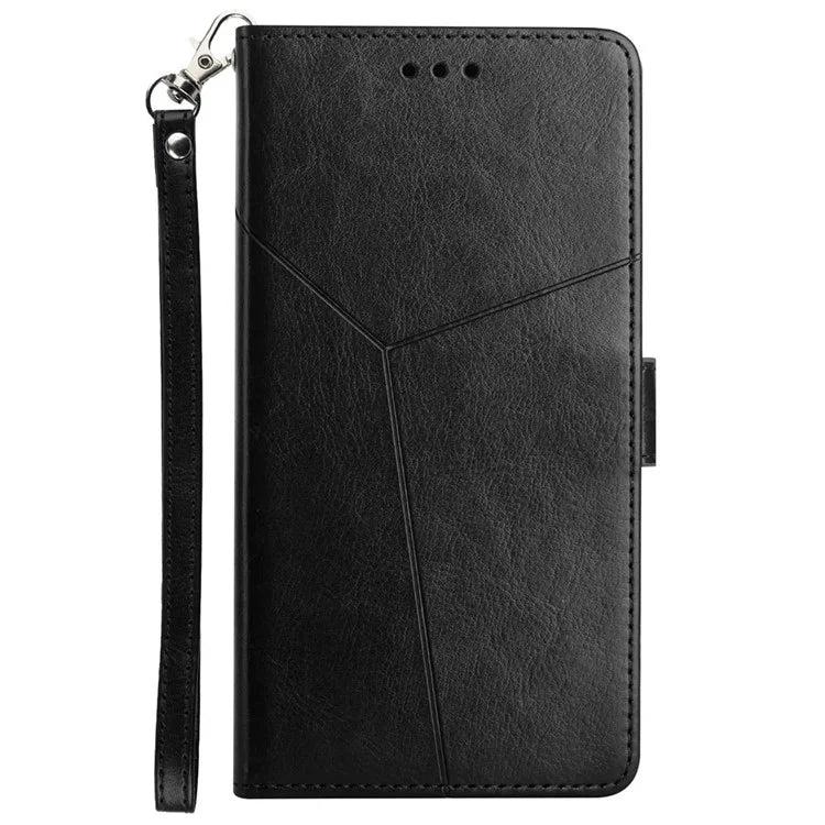HT01 For Google Pixel 9 Leather Case with Strap Wallet Flip Phone Cover