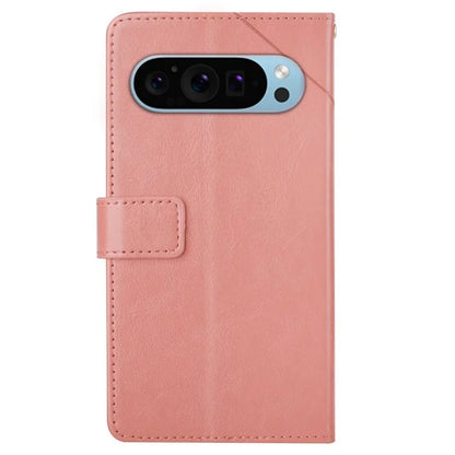 HT01 For Google Pixel 9 Leather Case with Strap Wallet Flip Phone Cover