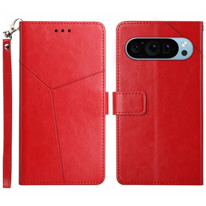HT01 For Google Pixel 9 Leather Case with Strap Wallet Flip Phone Cover