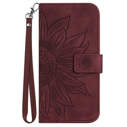 HT04 For Google Pixel 9 Case Sunflower Leather Phone Cover with Wallet Stand