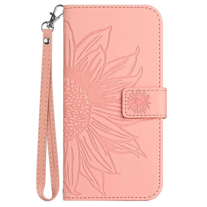HT04 For Google Pixel 9 Case Sunflower Leather Phone Cover with Wallet Stand