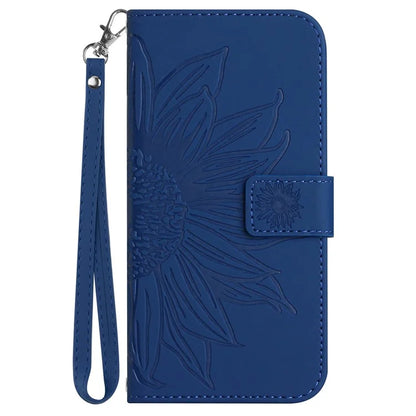 HT04 For Google Pixel 9 Case Sunflower Leather Phone Cover with Wallet Stand