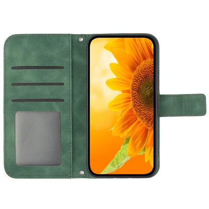 HT04 For Google Pixel 9 Case Sunflower Leather Phone Cover with Wallet Stand