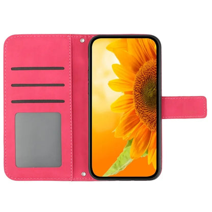 HT04 For Google Pixel 9 Case Sunflower Leather Phone Cover with Wallet Stand