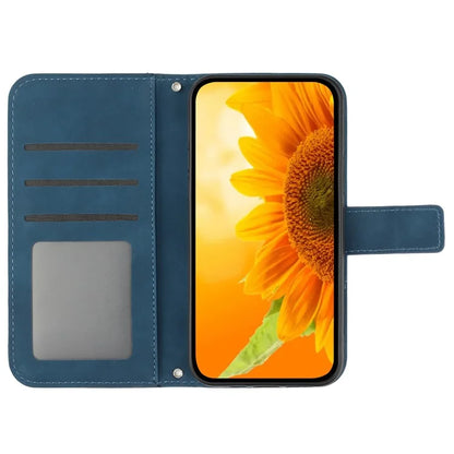 HT04 For Google Pixel 9 Case Sunflower Leather Phone Cover with Wallet Stand