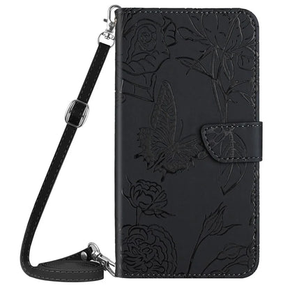 HT03 For Google Pixel 9 Case Imprinted Leather Wallet Phone Cover with Shoulder Strap