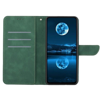 HT05 For Google Pixel 9 Case PU Leather Wallet Phone Cover Lines Imprinted