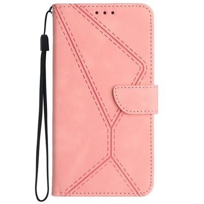 HT05 For Google Pixel 9 Case PU Leather Wallet Phone Cover Lines Imprinted
