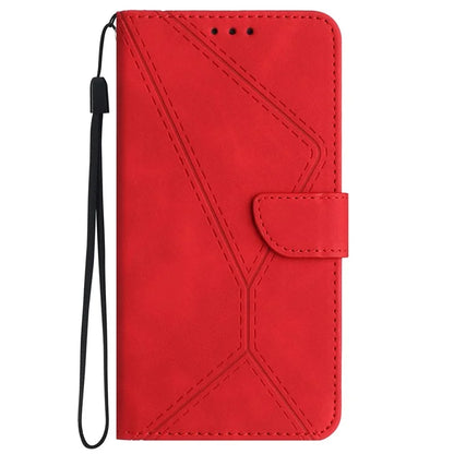 HT05 For Google Pixel 9 Case PU Leather Wallet Phone Cover Lines Imprinted