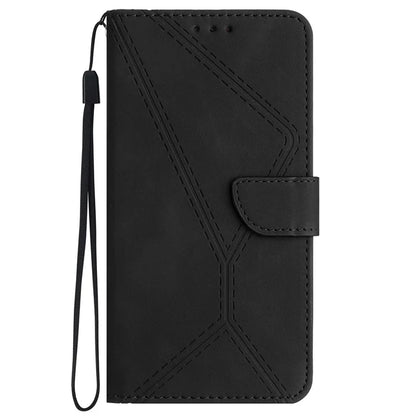HT05 For Google Pixel 9 Case PU Leather Wallet Phone Cover Lines Imprinted