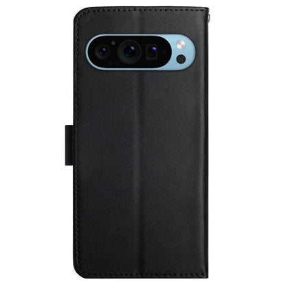 HT02 For Google Pixel 9 Case Genuine Cow Leather Wallet Flip Phone Cover