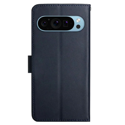 HT02 For Google Pixel 9 Case Genuine Cow Leather Wallet Flip Phone Cover