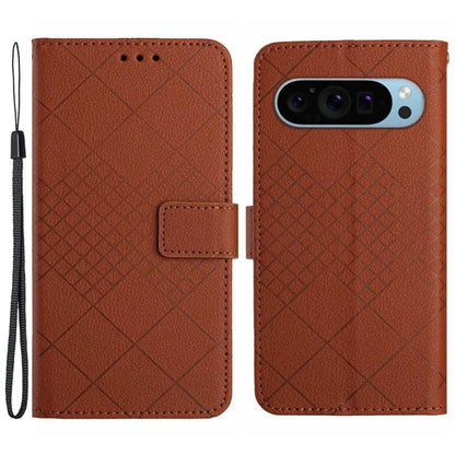 HT06 For Google Pixel 9 Case Wallet PU Leather Litchi Texture Phone Cover
