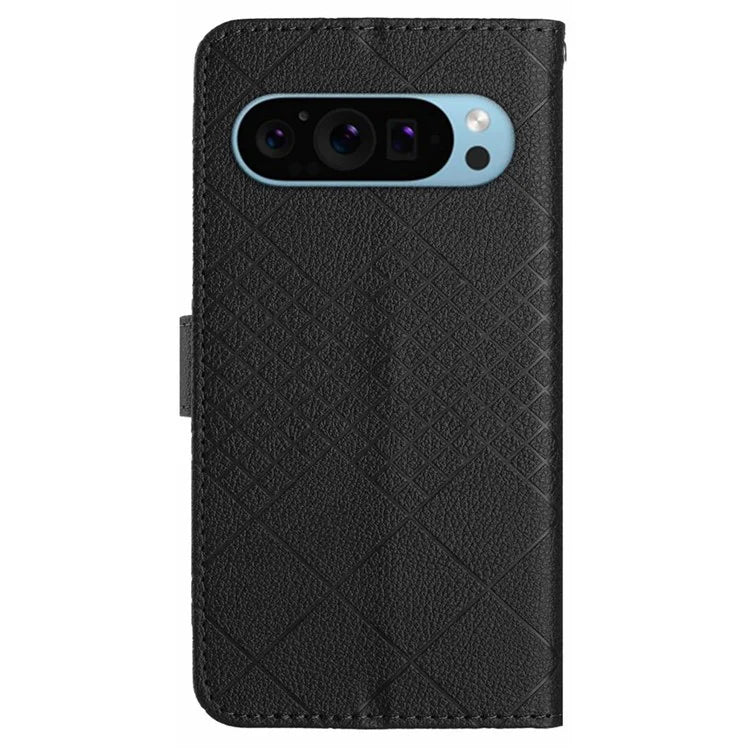 HT06 For Google Pixel 9 Case Wallet PU Leather Litchi Texture Phone Cover