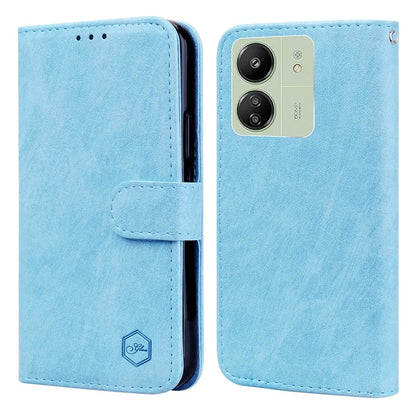 For Xiaomi Redmi 13C 4G / Poco C65 4G Case Solid Color PU Leather Flip Wallet Phone Cover