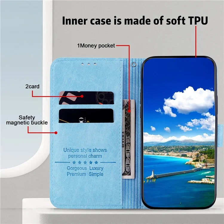 For Xiaomi Redmi Note 13 Pro 5G / Poco X6 5G Case PU Leather Wallet Protective Cover