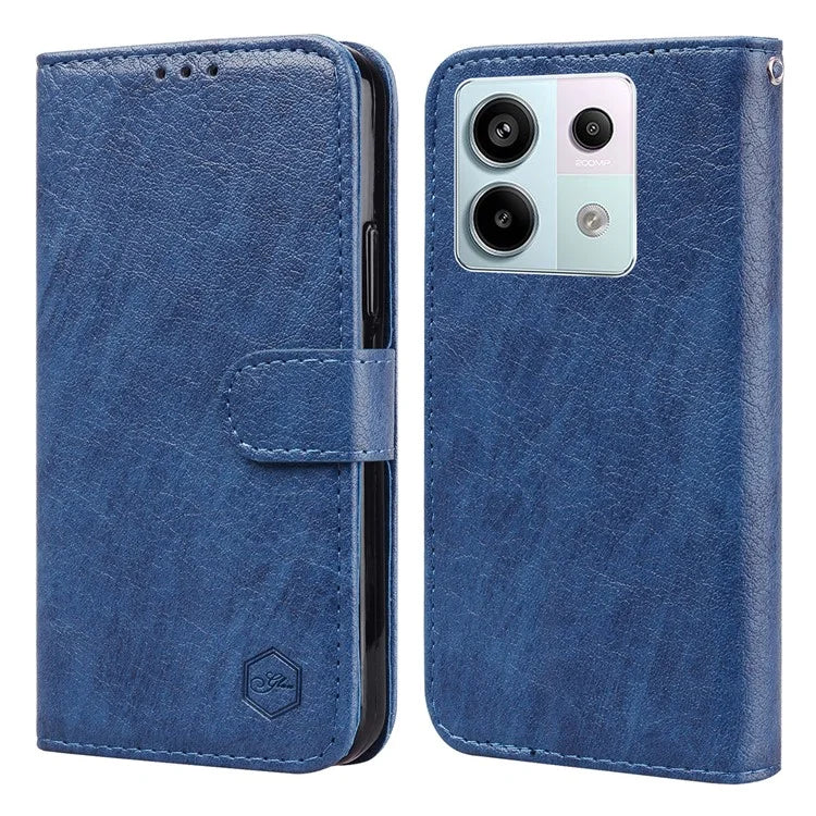 For Xiaomi Redmi Note 13 Pro 5G / Poco X6 5G Case PU Leather Wallet Protective Cover