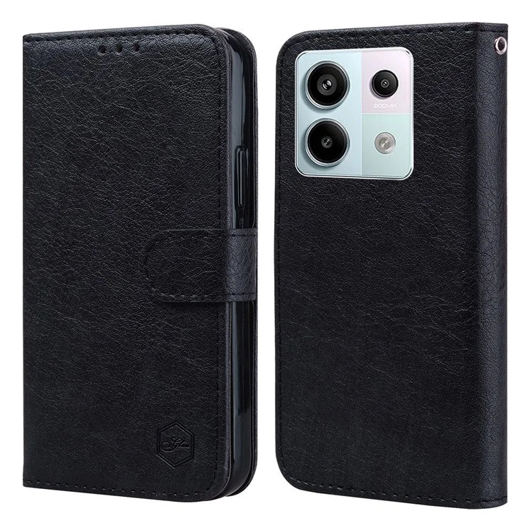 For Xiaomi Redmi Note 13 Pro 5G / Poco X6 5G Case PU Leather Wallet Protective Cover