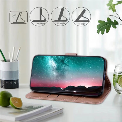 For Xiaomi Redmi Note 13 Pro 5G / Poco X6 5G Case PU Leather Wallet Protective Cover