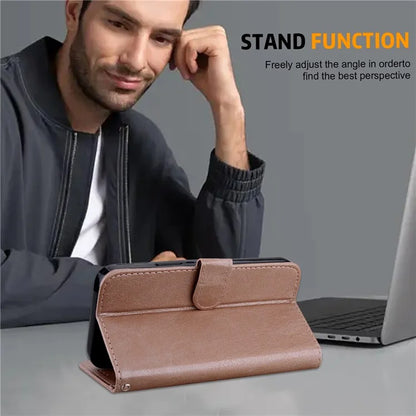 For Xiaomi Redmi Note 13 Pro 5G / Poco X6 5G Case PU Leather Wallet Protective Cover