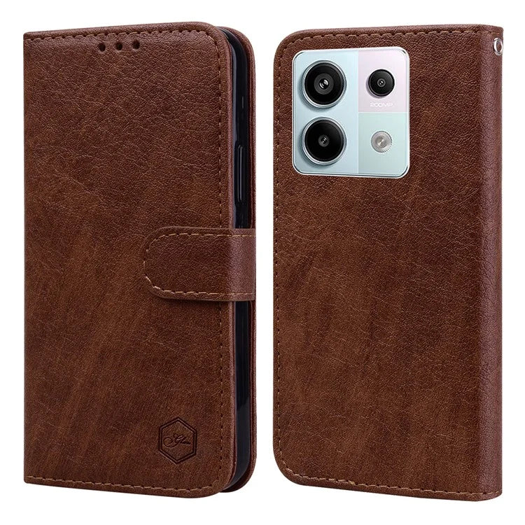 For Xiaomi Redmi Note 13 Pro 5G / Poco X6 5G Case PU Leather Wallet Protective Cover