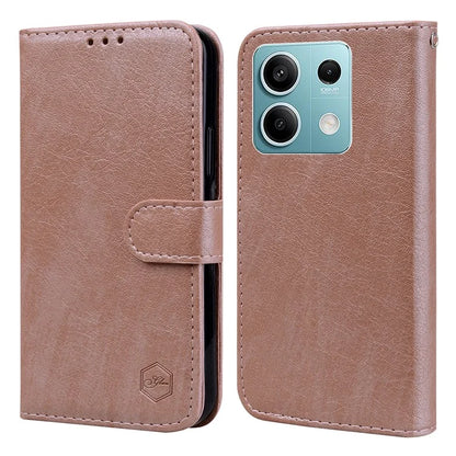 For Xiaomi Redmi Note 13 5G Case Solid Color Leather Folio Wallet Phone Cover