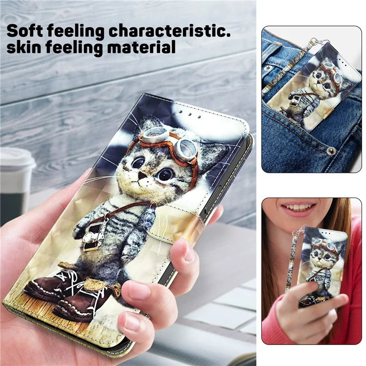 For Xiaomi Redmi Note 13 Pro 5G / Poco X6 5G Cell Phone Cases Leather Cover with Printing Pattern