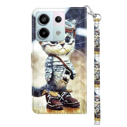 For Xiaomi Redmi Note 13 Pro 5G / Poco X6 5G Cell Phone Cases Leather Cover with Printing Pattern