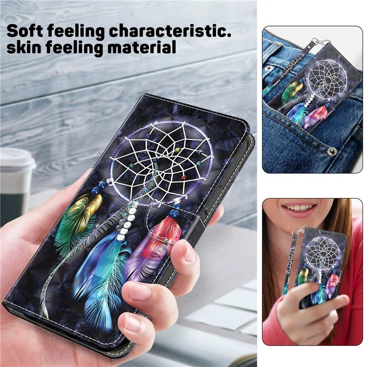 For Xiaomi Redmi Note 13 Pro 5G / Poco X6 5G Cell Phone Cases Leather Cover with Printing Pattern