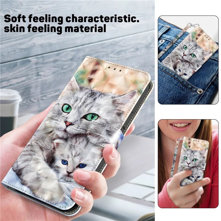 For Xiaomi Redmi Note 13 Pro 5G / Poco X6 5G Cell Phone Cases Leather Cover with Printing Pattern