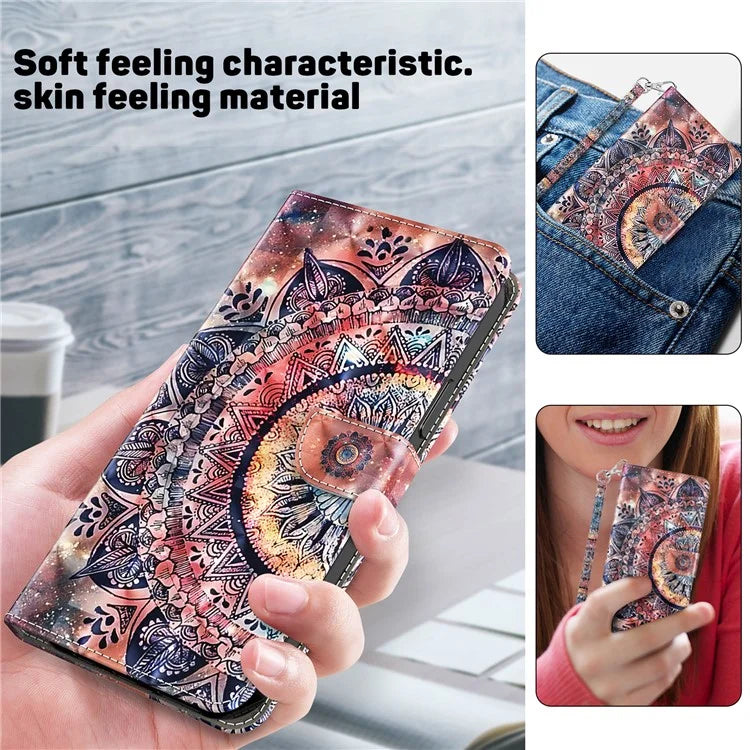 For Xiaomi Redmi Note 13 Pro 5G / Poco X6 5G Cell Phone Cases Leather Cover with Printing Pattern