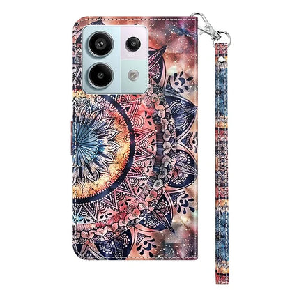 For Xiaomi Redmi Note 13 Pro 5G / Poco X6 5G Cell Phone Cases Leather Cover with Printing Pattern