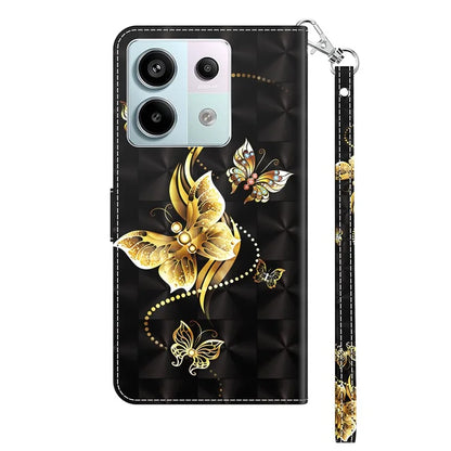 For Xiaomi Redmi Note 13 Pro 5G / Poco X6 5G Cell Phone Cases Leather Cover with Printing Pattern